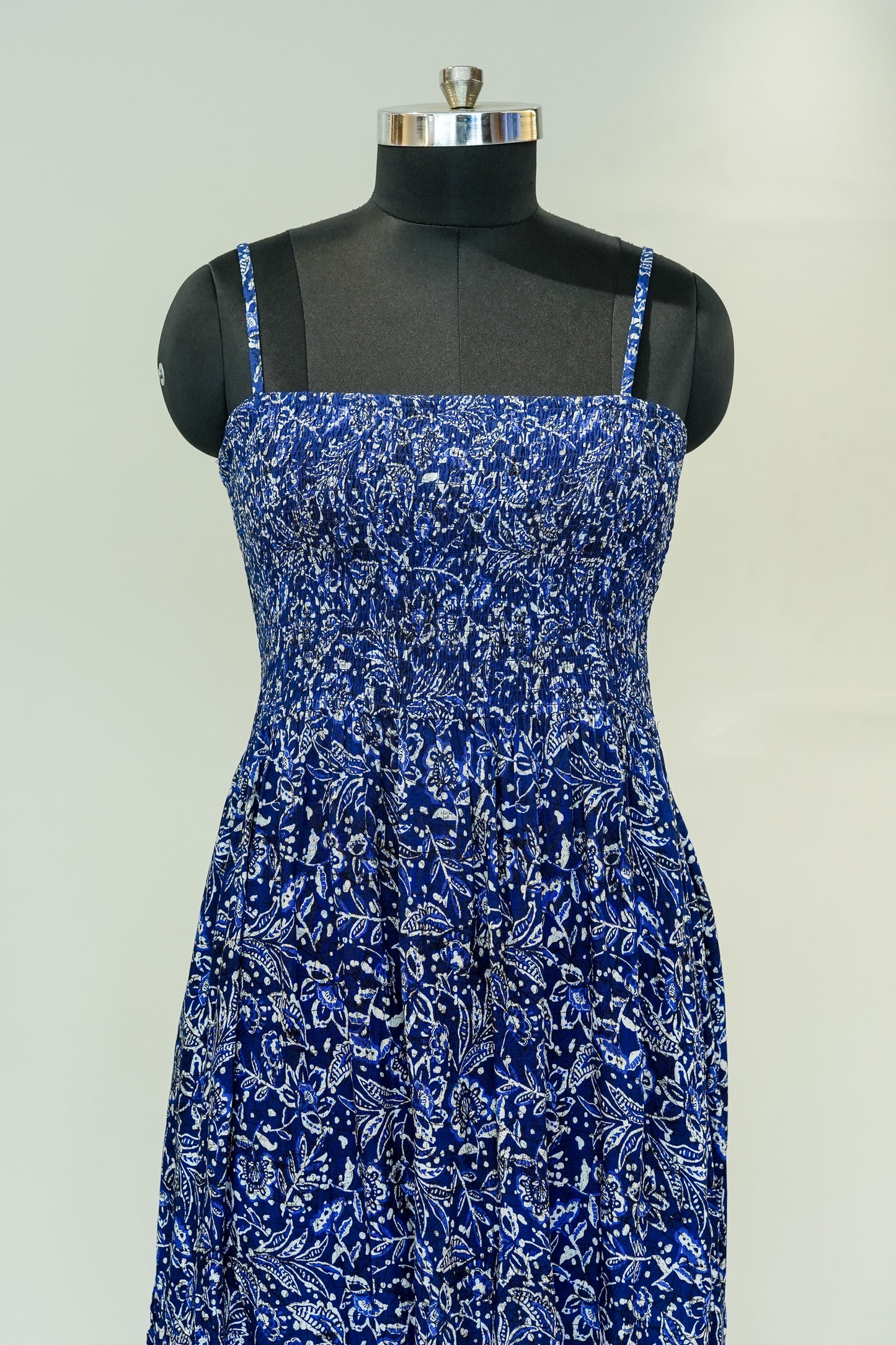 Printed Strappy Long Dress