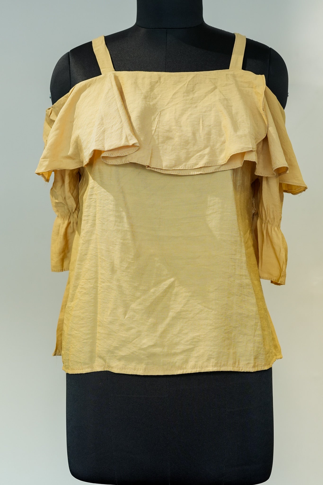 Yellow Off Shoulder Top