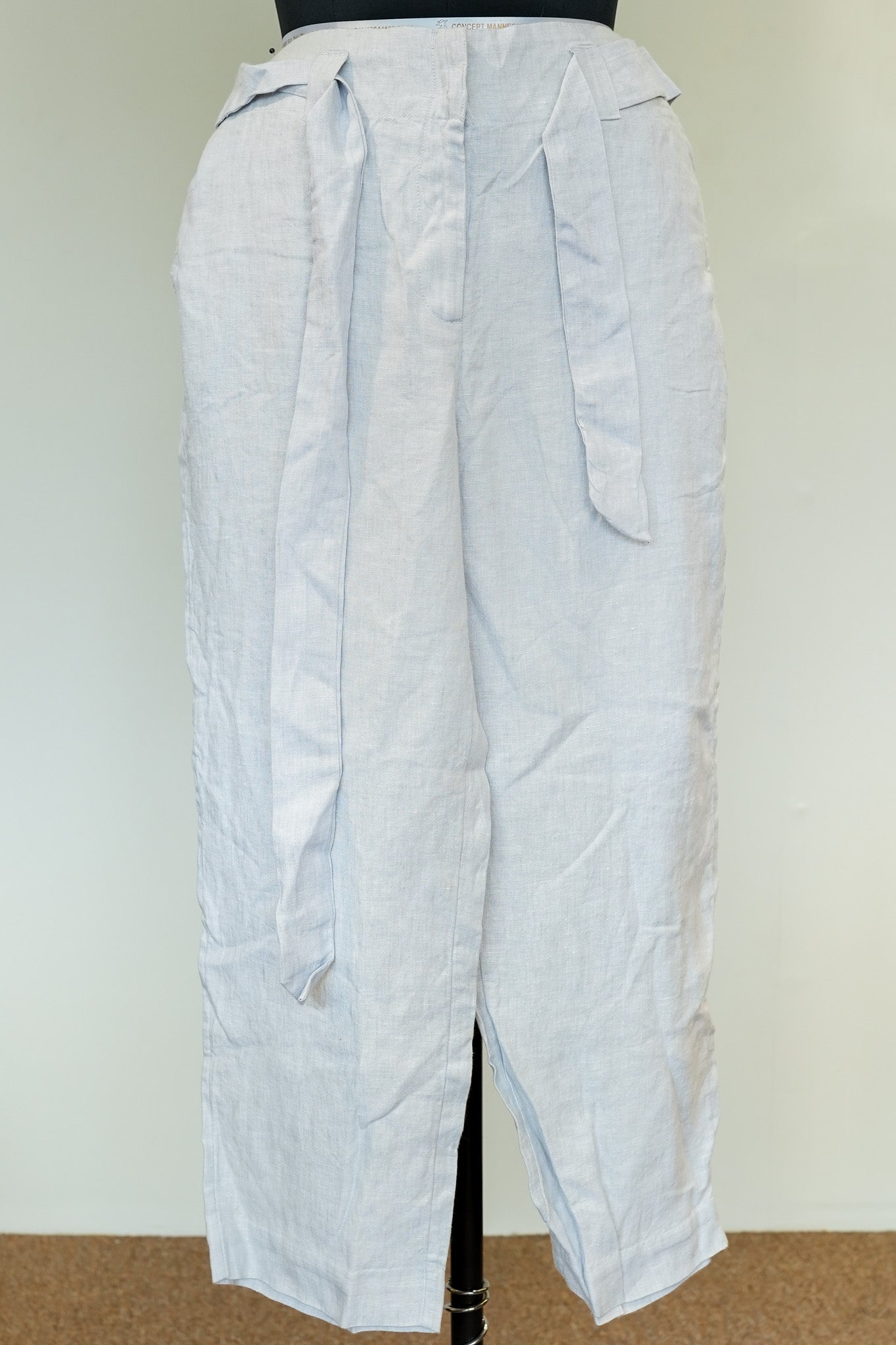 Grey Front Knot Pants