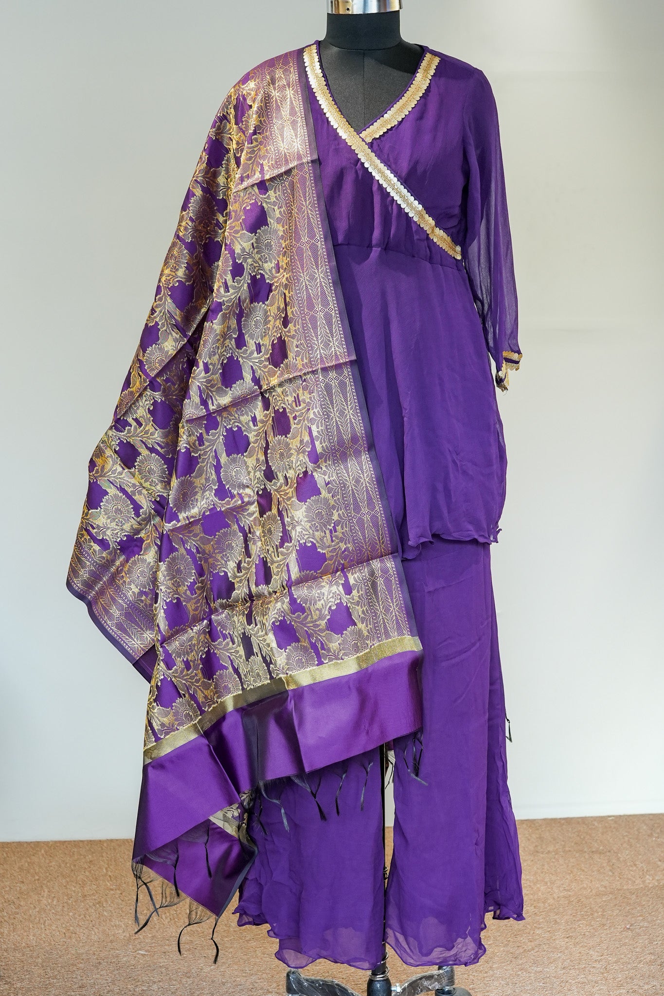 Riva Sharara Set with Banarasi Dupatta