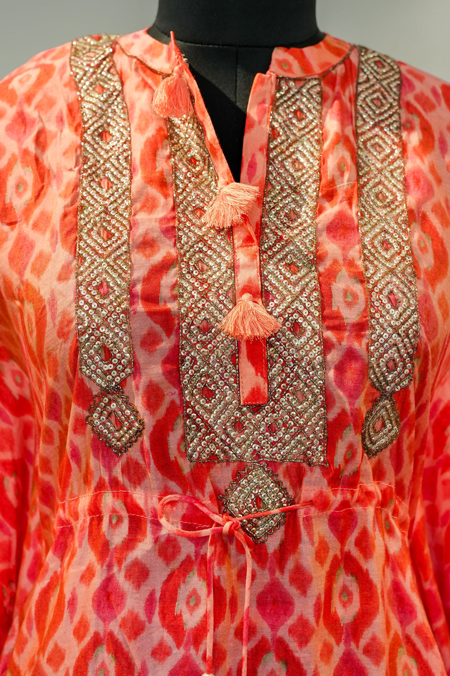 Reshma Printed Embroidered Kaftan