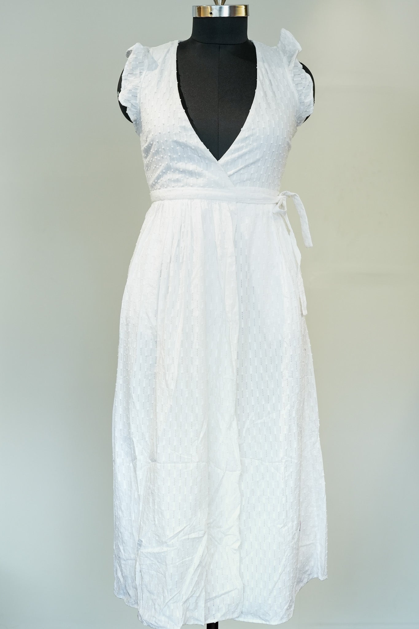 White Wrap Maxi Dress