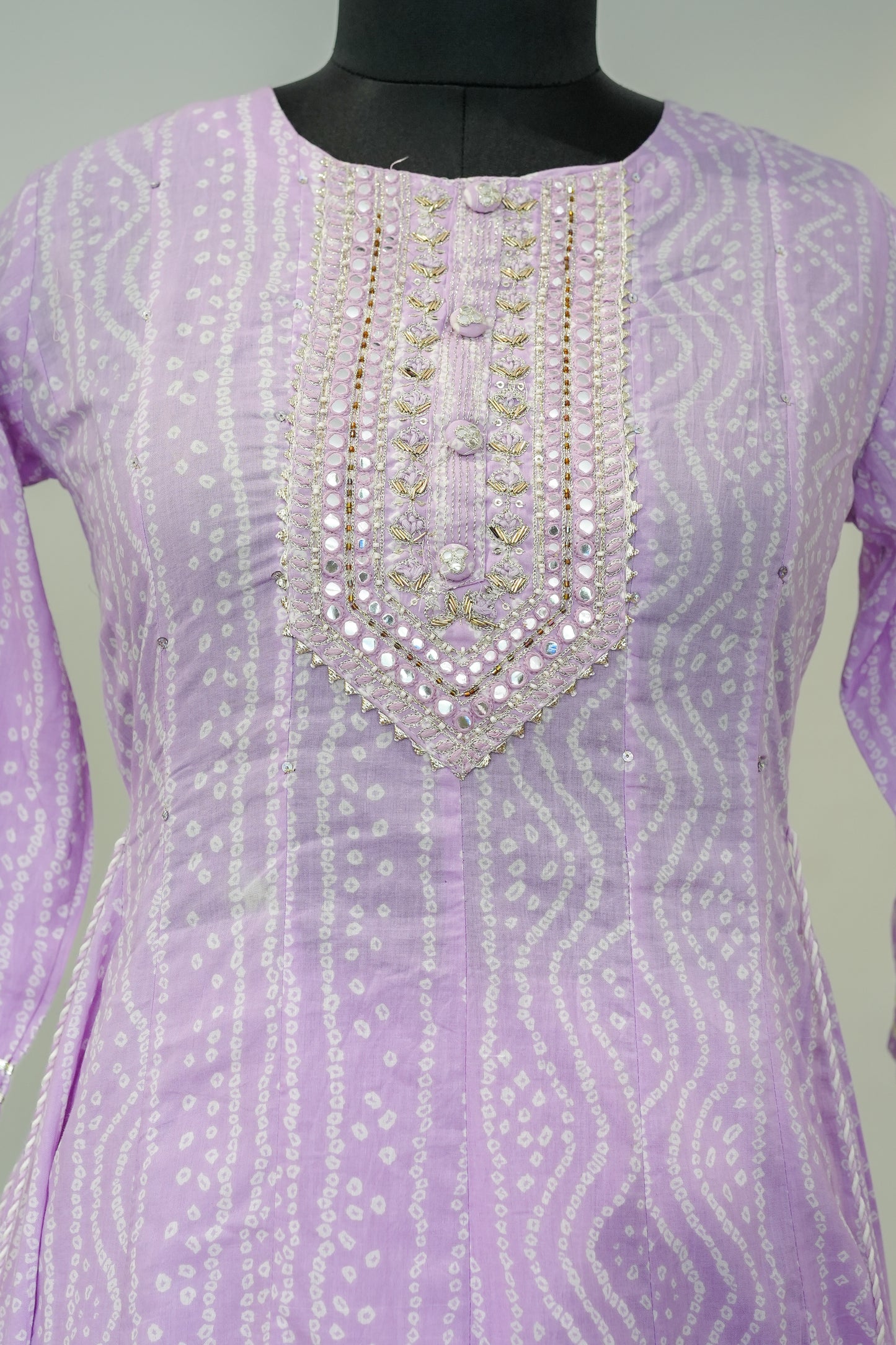 Leena Printed Anarkali Suit Set