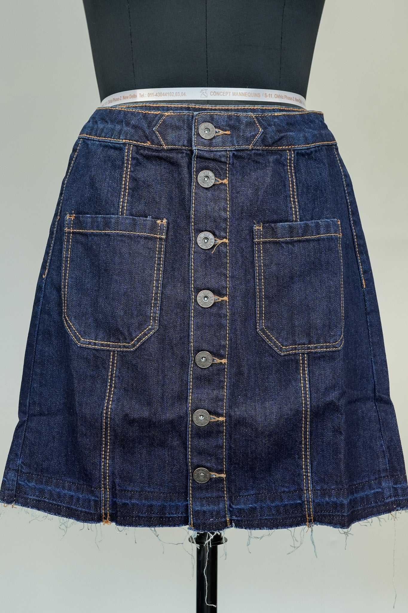 Front Buttoned Skirt