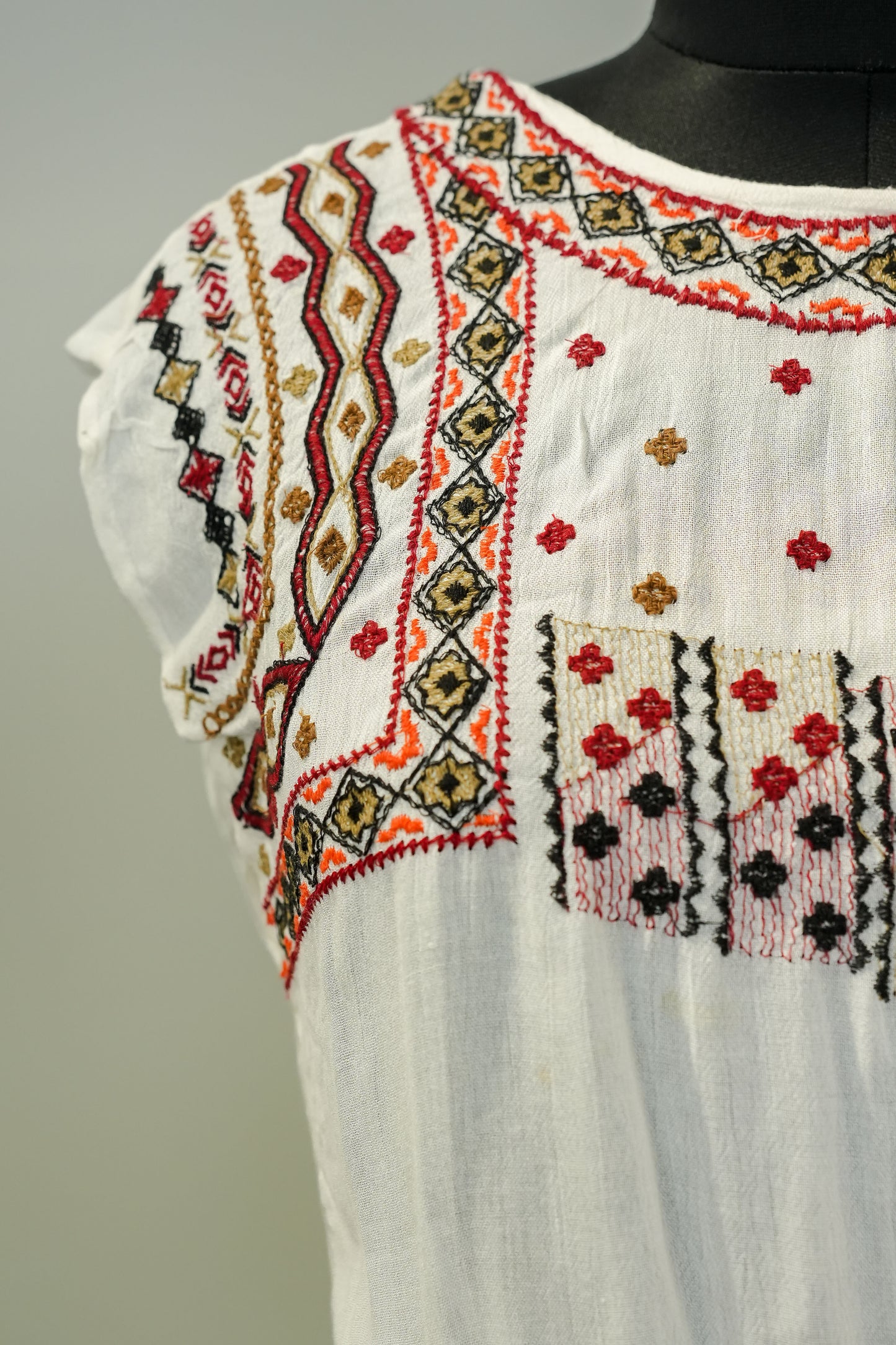 White Embroidered Playsuit