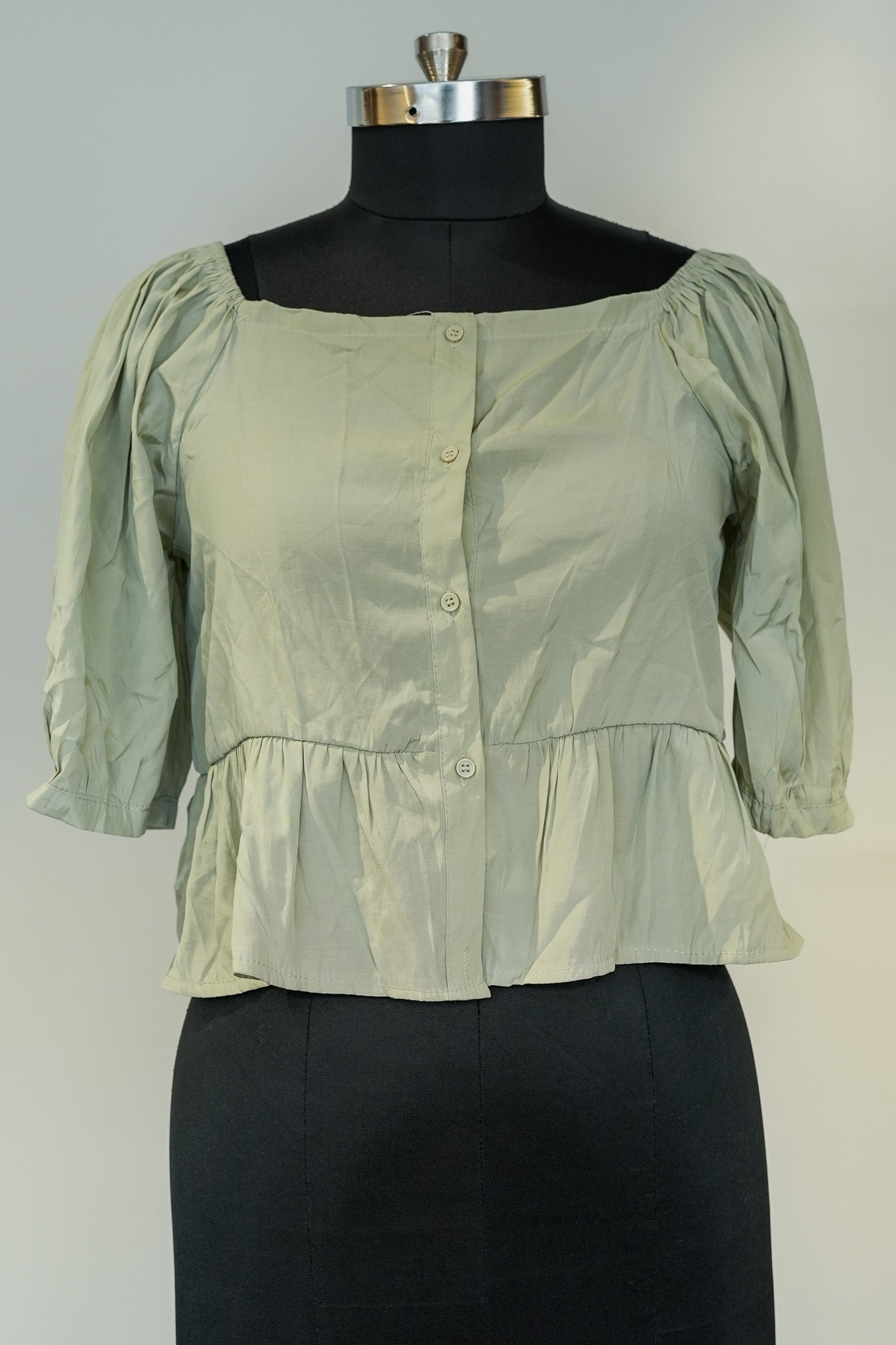 Olive Green Short Top