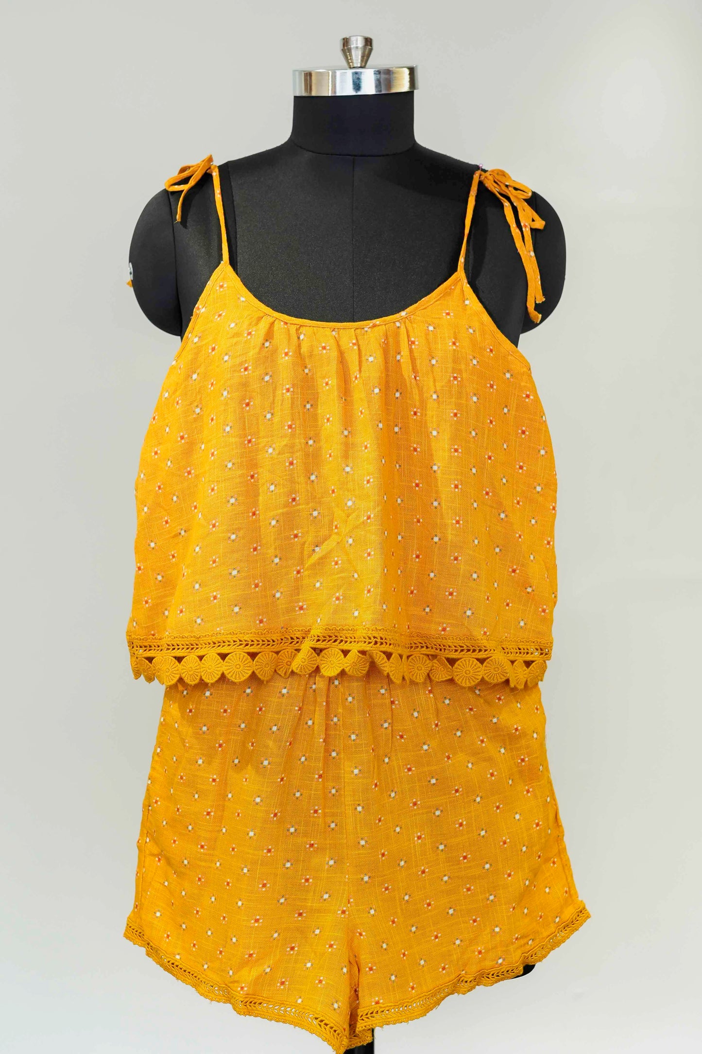 Mustard Short Cord Set