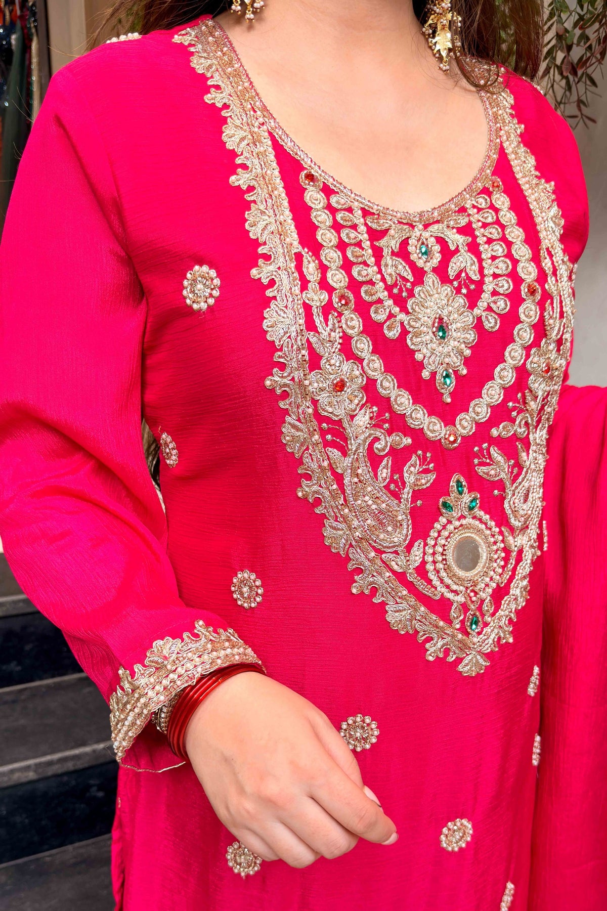 Nadira Embroidered Suit Set