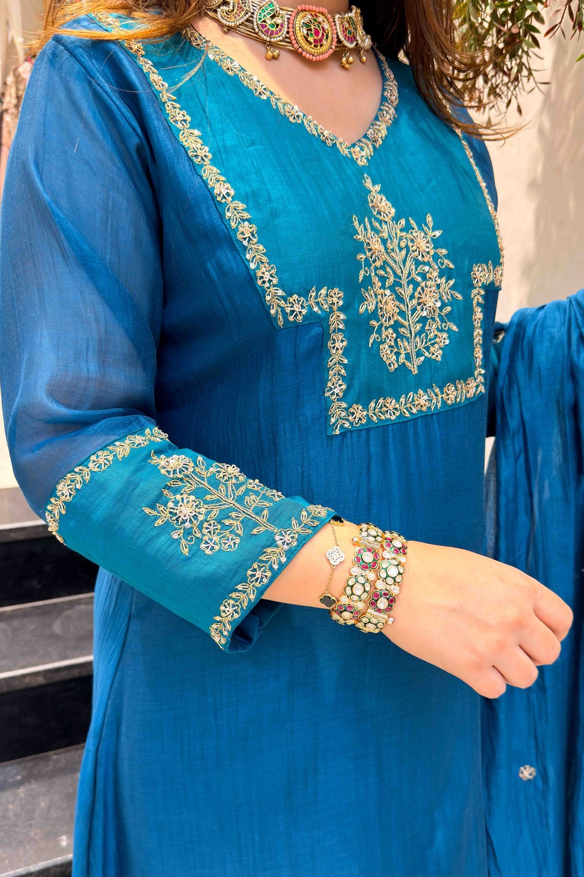 Priyal Hand Embroidered Suit Set
