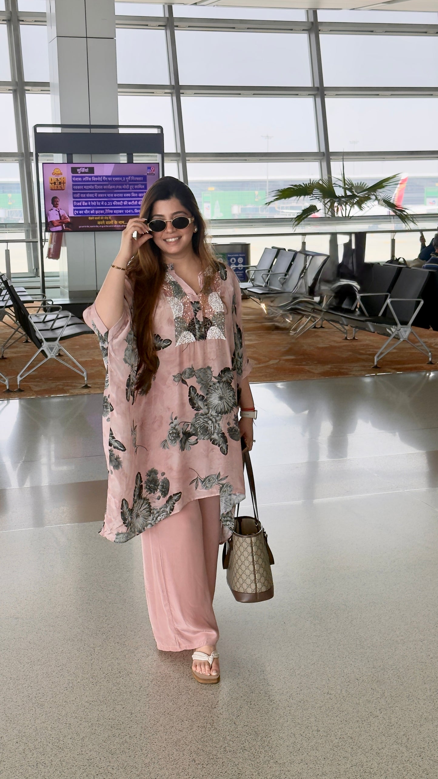 Neera Floral Printed Kaftan Set