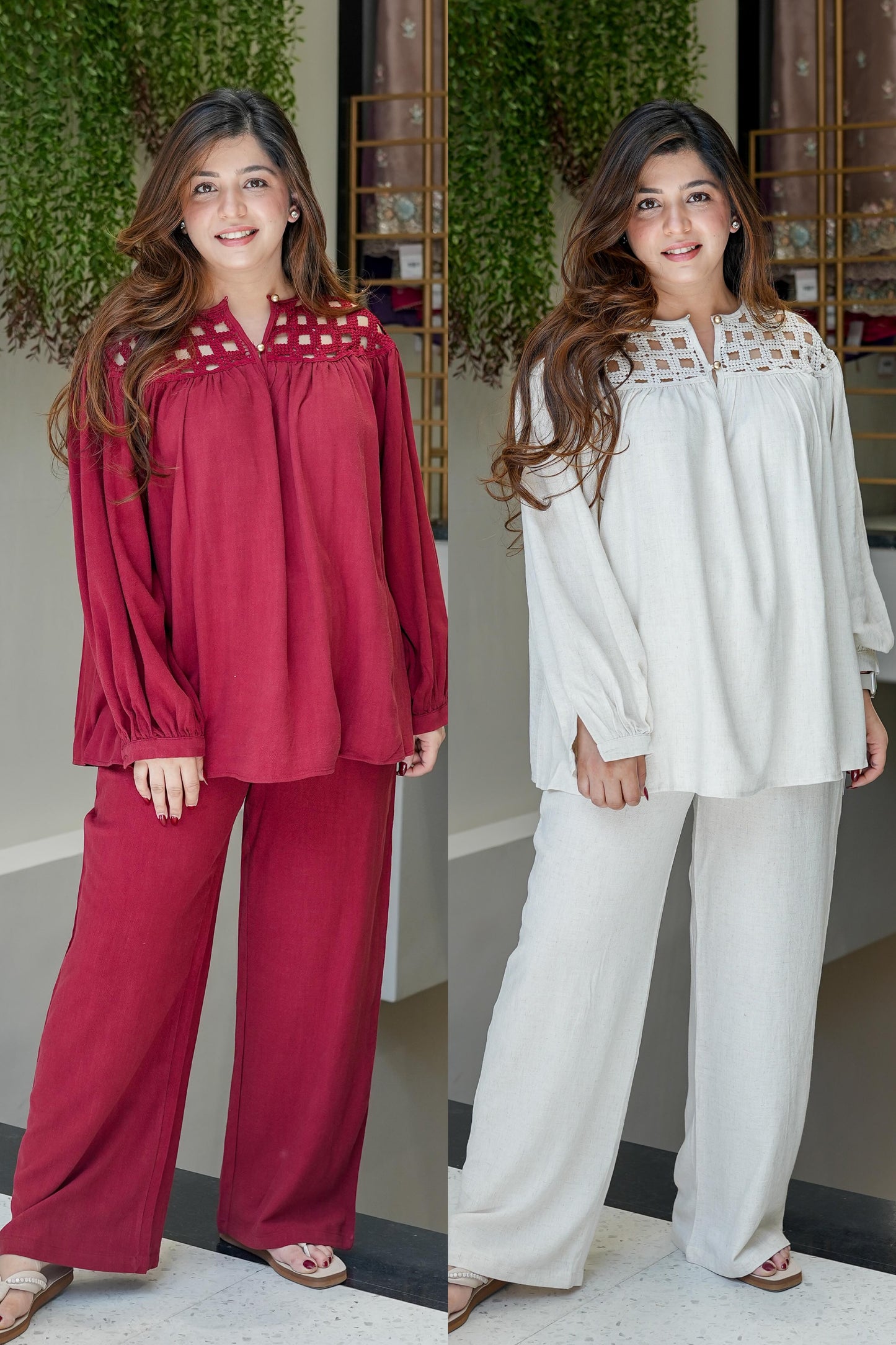 Camellia Luxe Linen Cordset