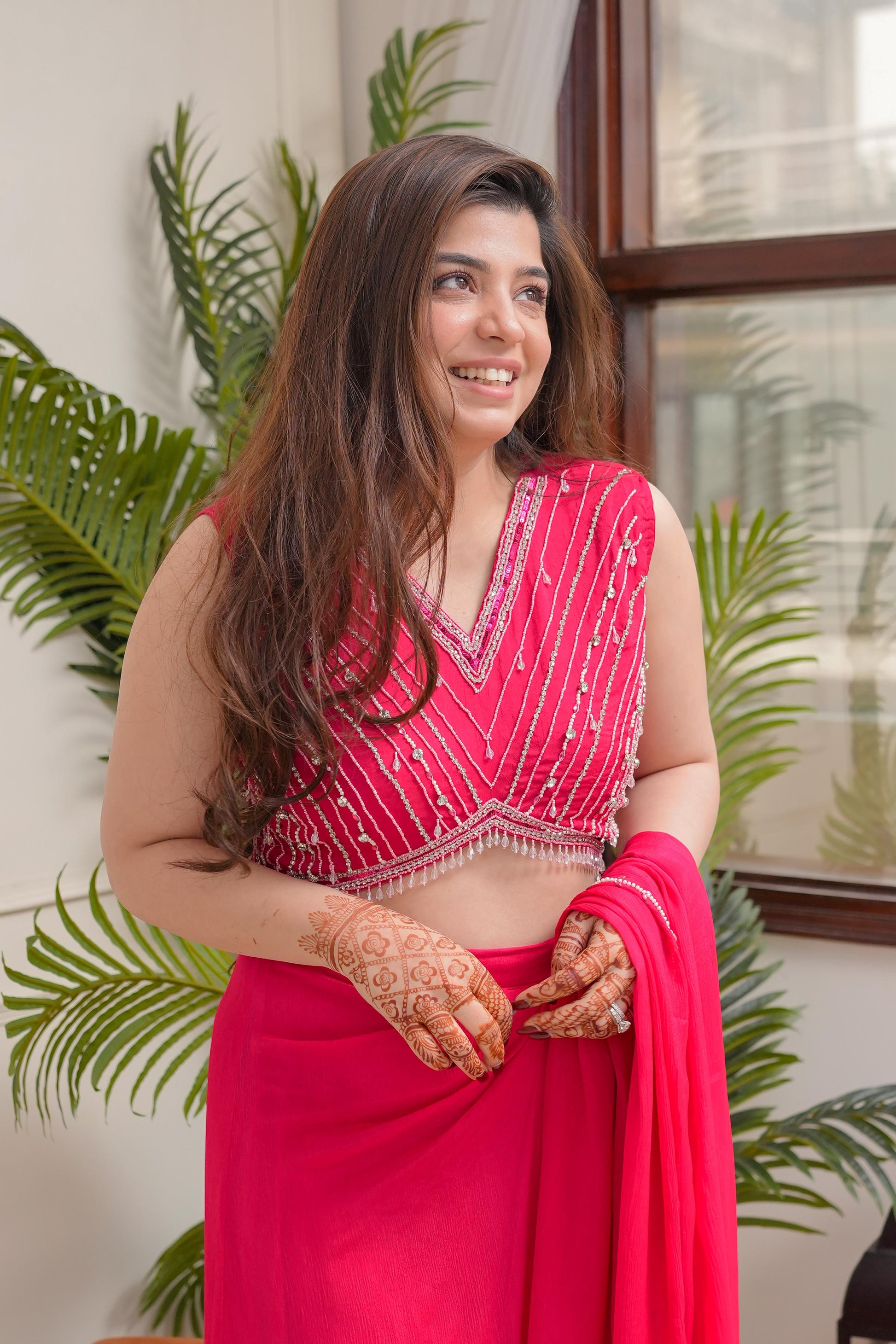 Nitya Pink Three Piece Set