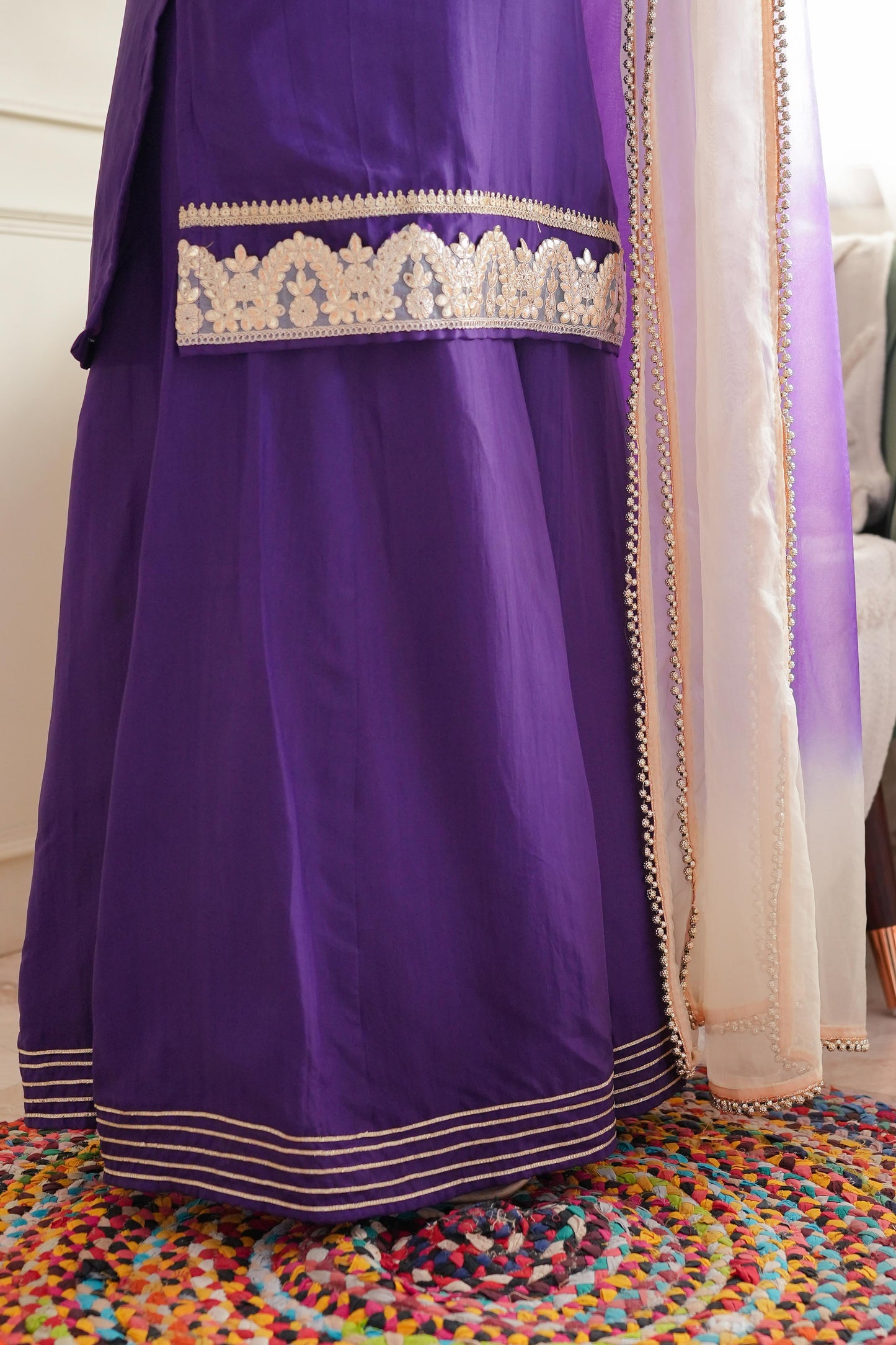 Parvati Purple Suit Set