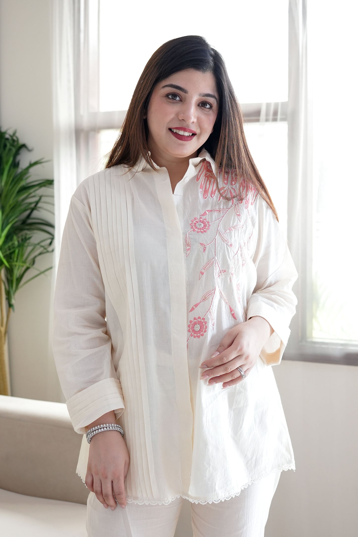 Aarna Floral Embroidered Co ord Set