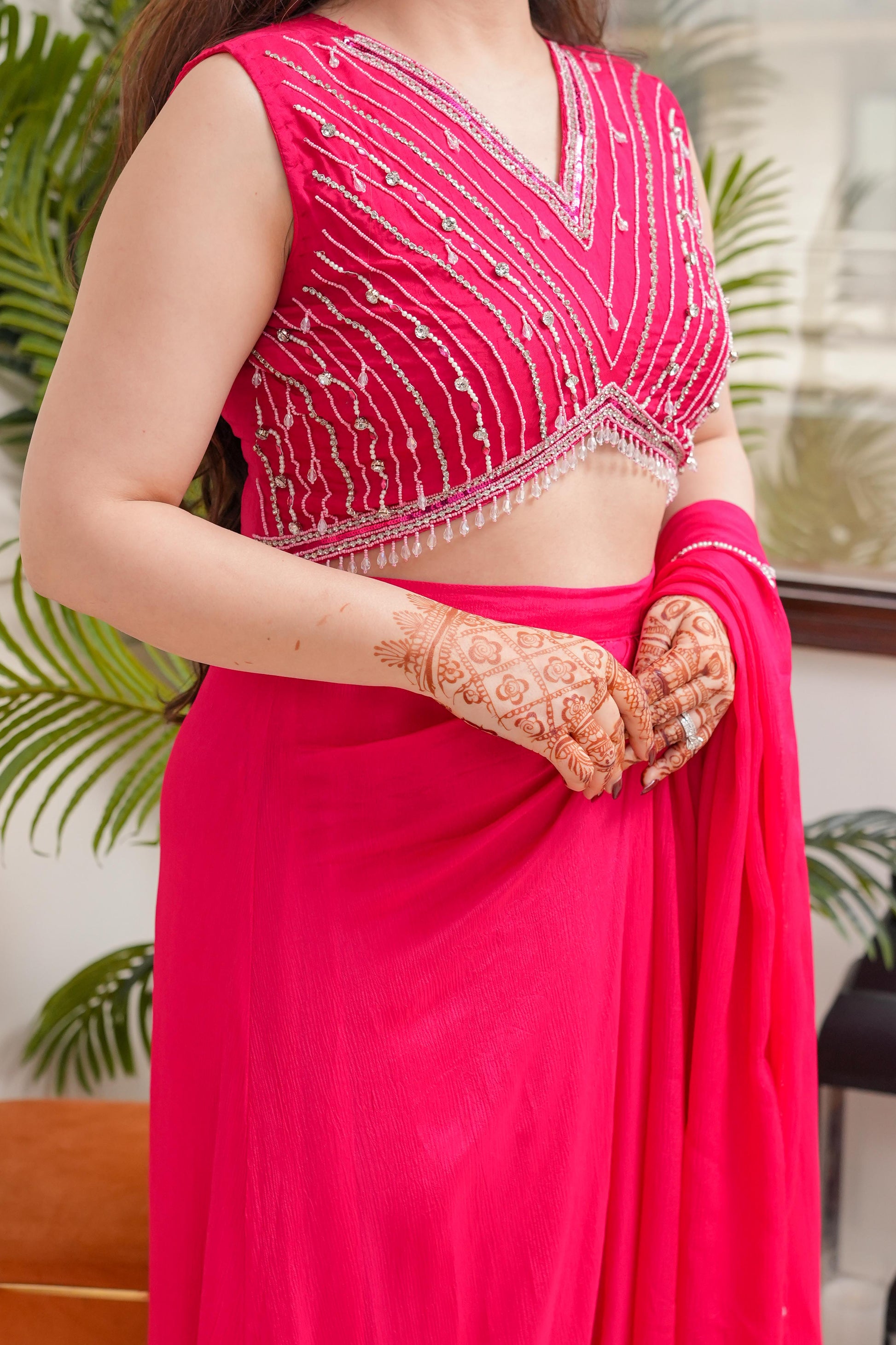 Nitya Pink Three Piece Set