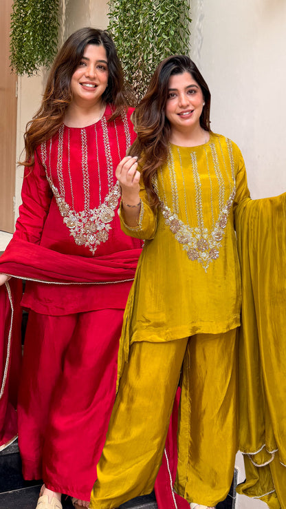 Shehnaz Embroidred Upside Down Suit