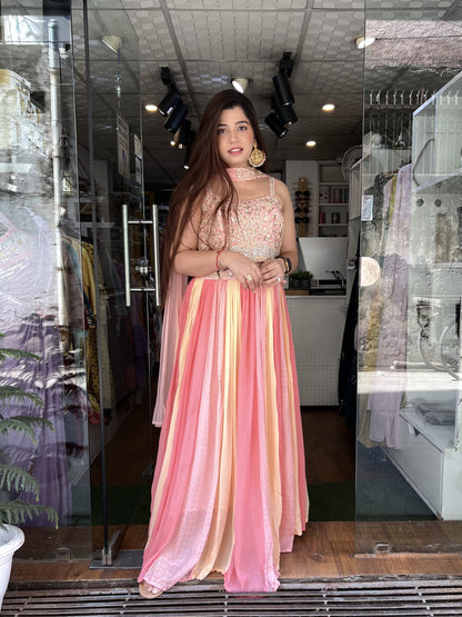 Shubha Shades Of Pink Lahenga