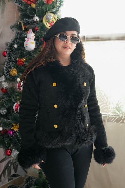 Georgia Bottom Embellished Furr Coat