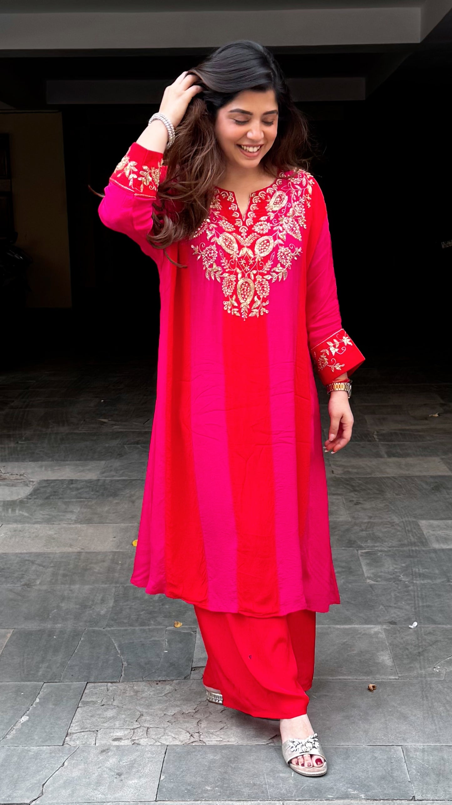 Gaura Embroidered Cord Set