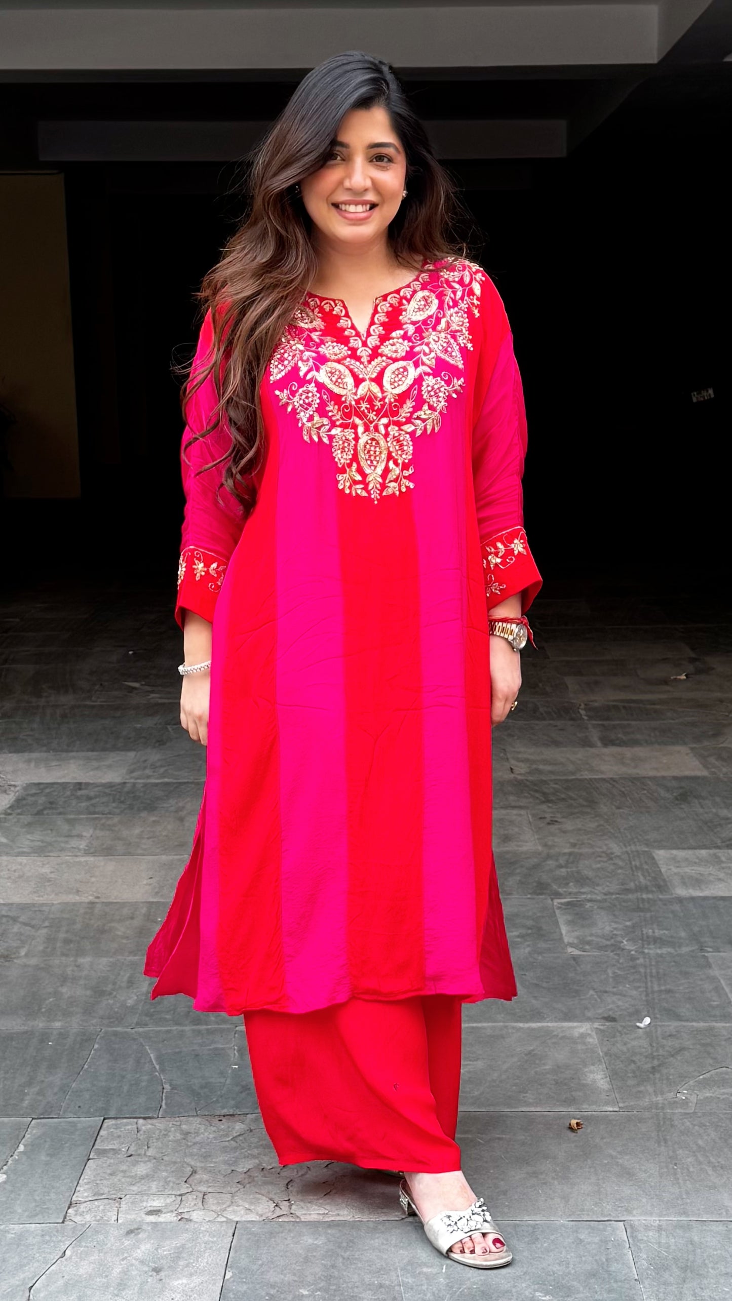 Gaura Embroidered Cord Set