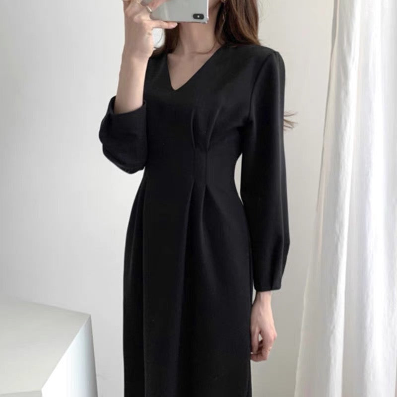 Kenn Black Knee Length Dress