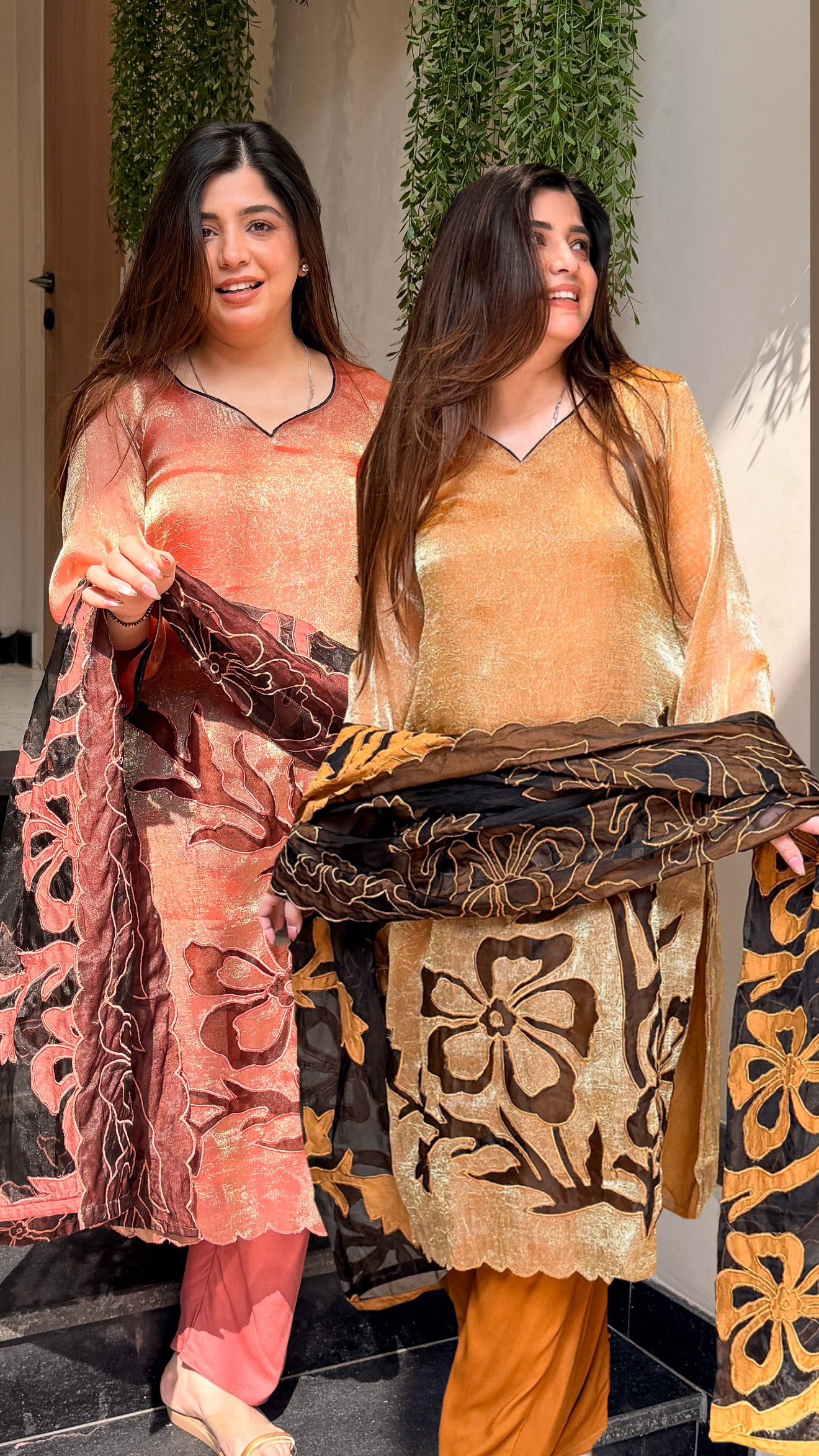 Hania Cutwork Tissue Suit Set
