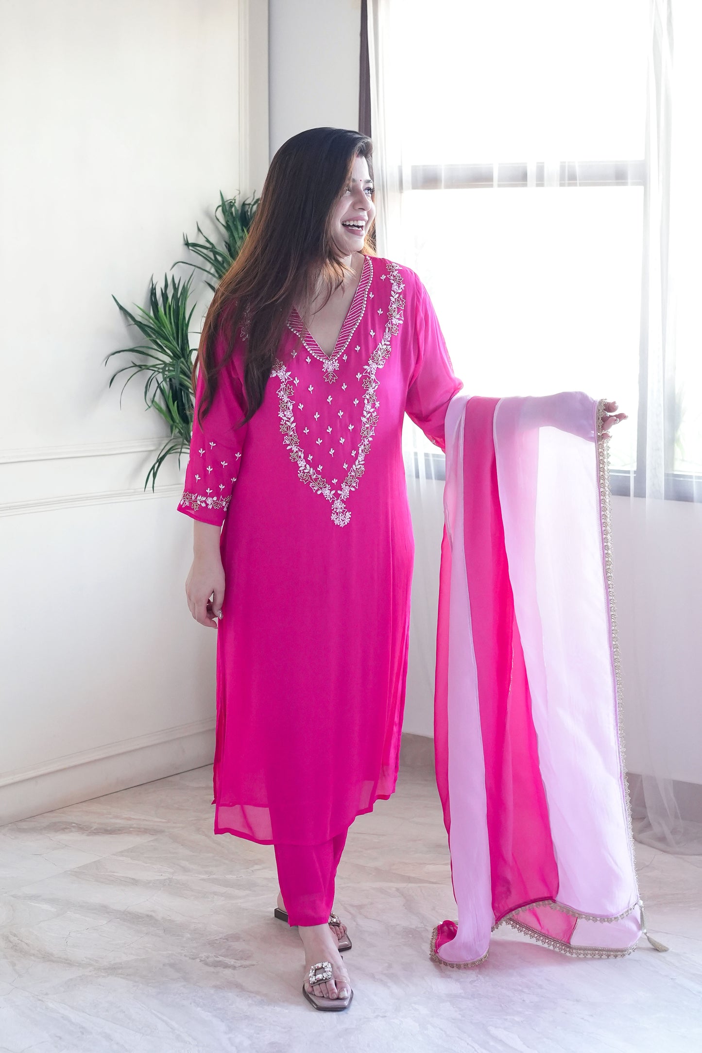 Neerana Shades of Pink Suit Set