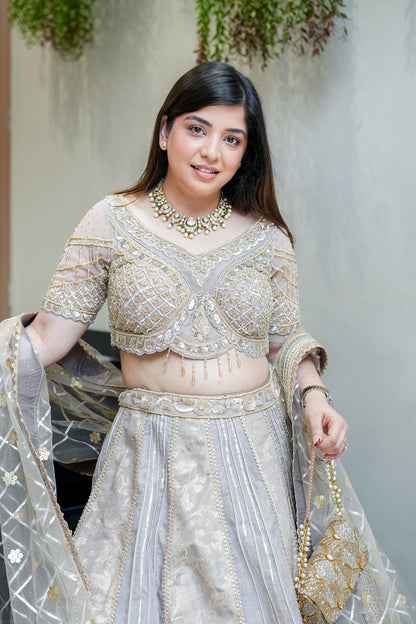 Chand Banarasi Voluminous Lehenga