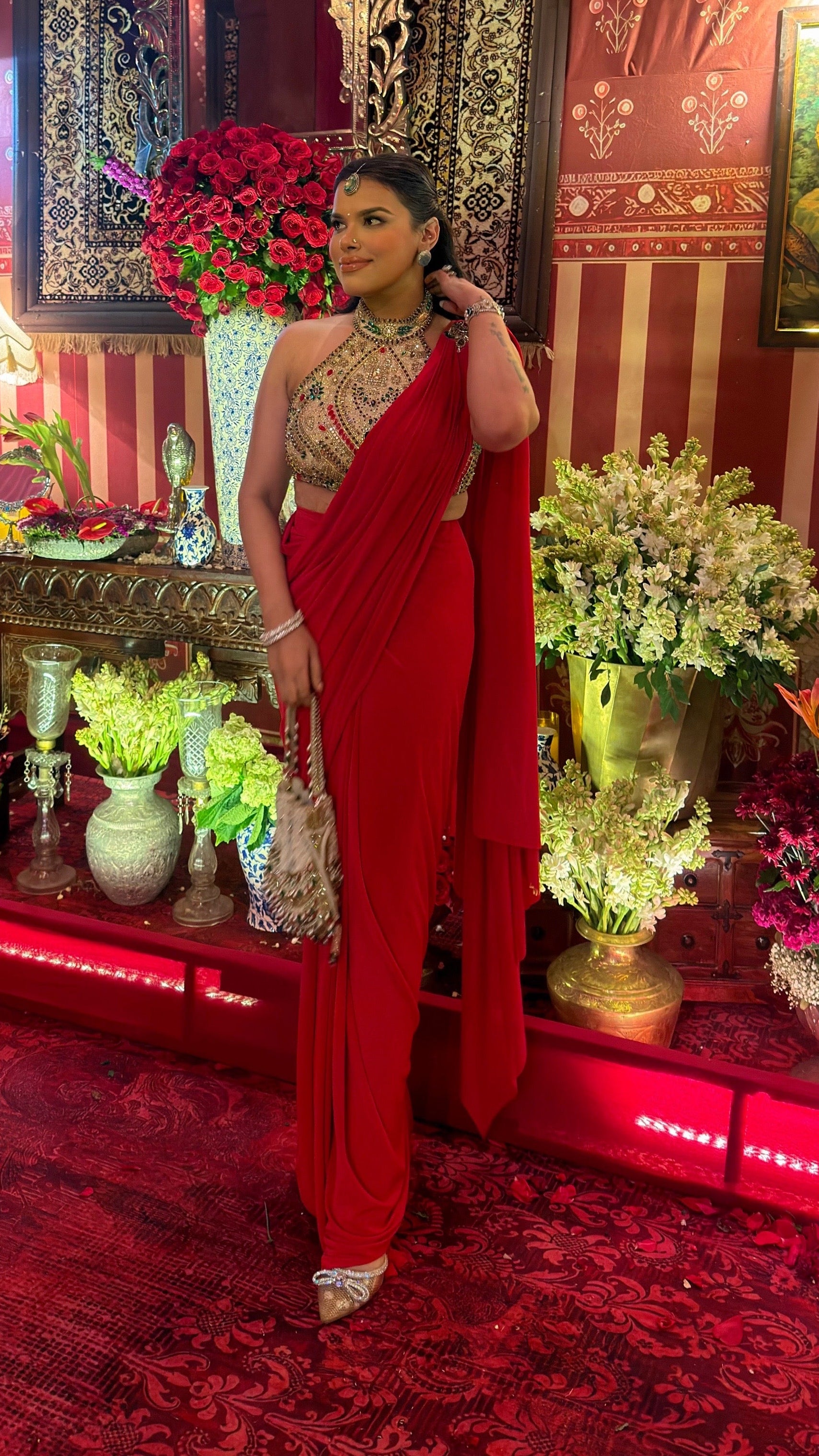 Heenal Embellished Drape Saree