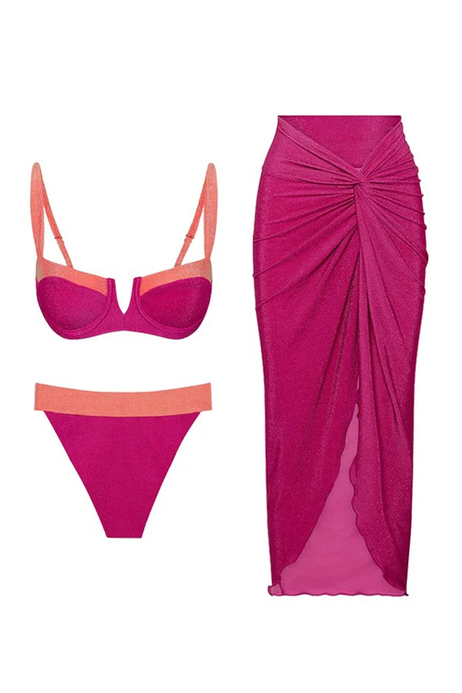 Syna Bikini Set With Sarong