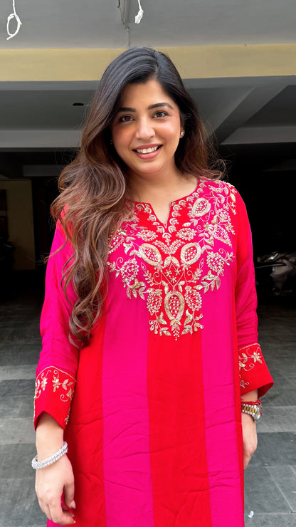 Gaura Embroidered Cord Set