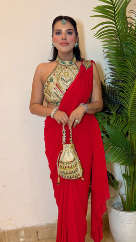 Heenal Embellished Drape Saree