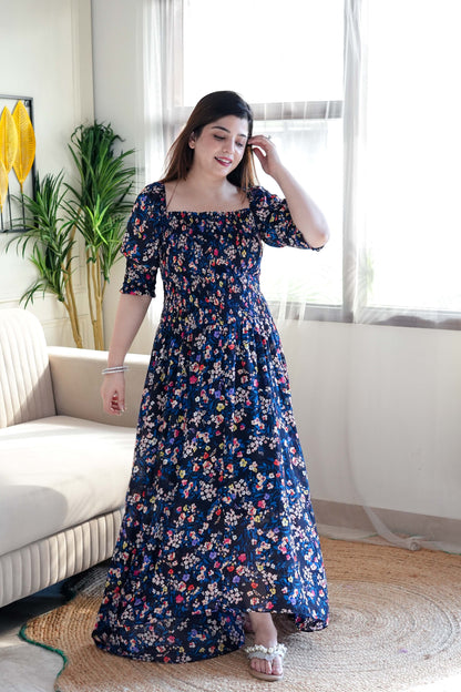 Alison Floral Printed Maxi Dress