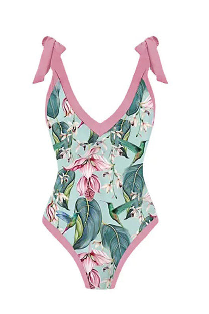 Togo Pink Swimsuit With Sarong