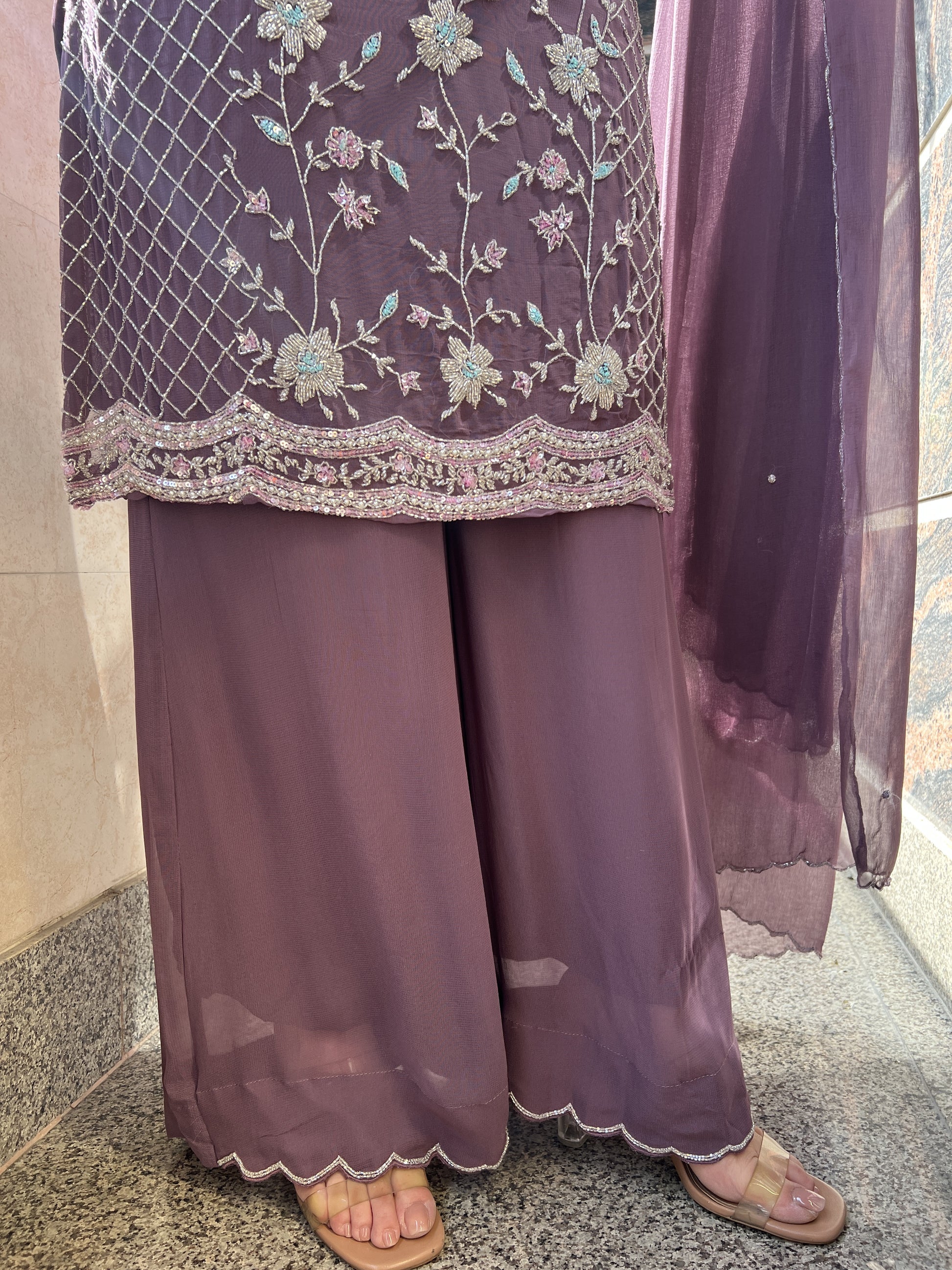 Rehmat Fully Embroidered Georgette Suit