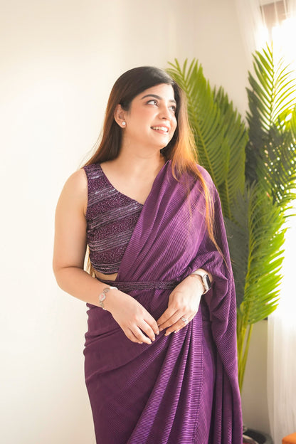 Meet Pleated Drape Saree