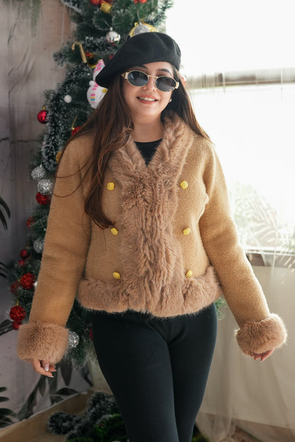 Georgia Bottom Embellished Furr Coat