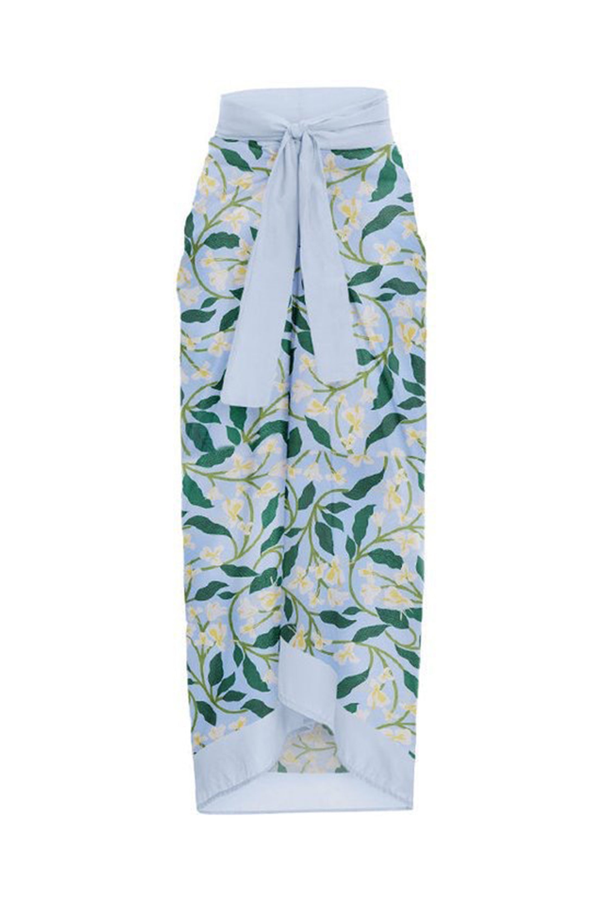 Martini Printed Swimsuit With Sarong