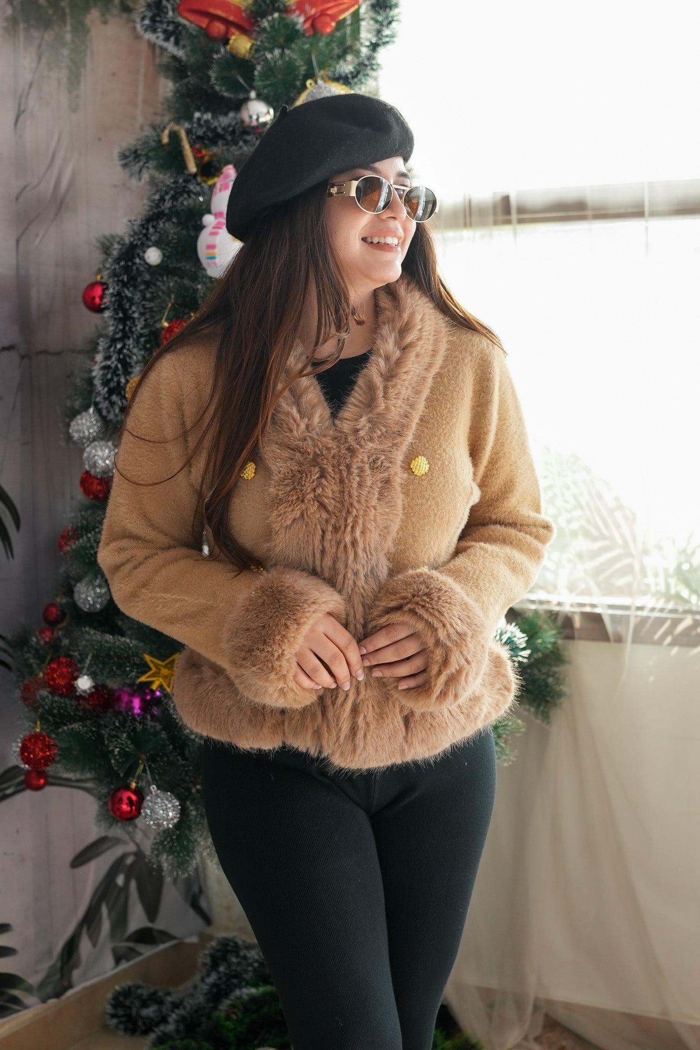 Georgia Bottom Embellished Furr Coat