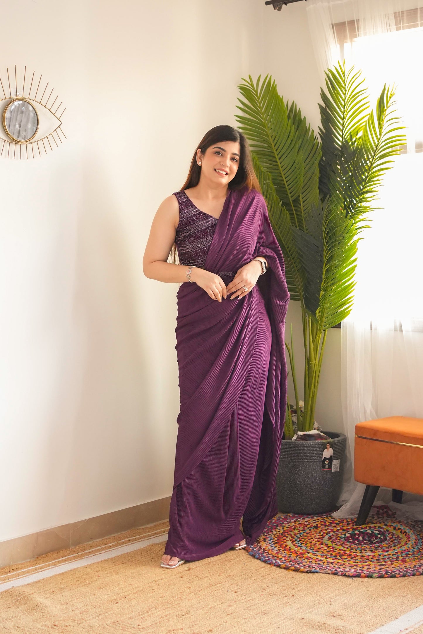 Meet Pleated Drape Saree