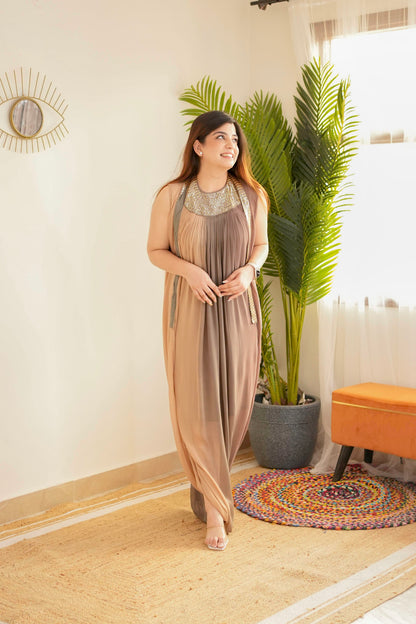 Nimrit Fusion Drape Dress