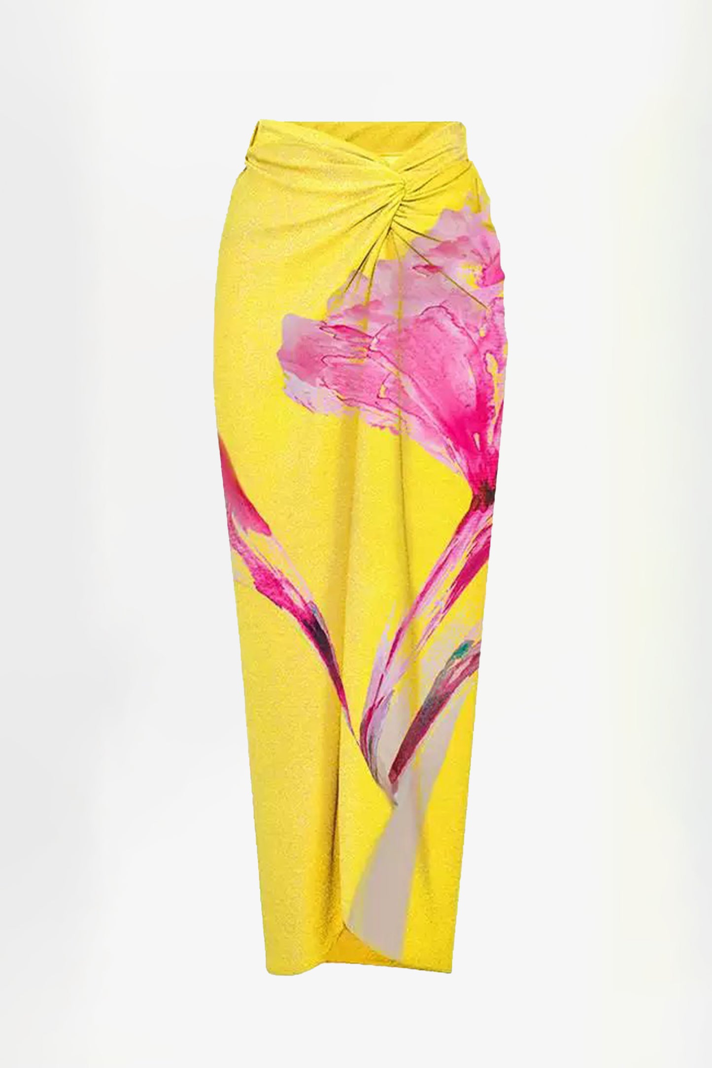 Wella Yellow Swimsuit With Sarong