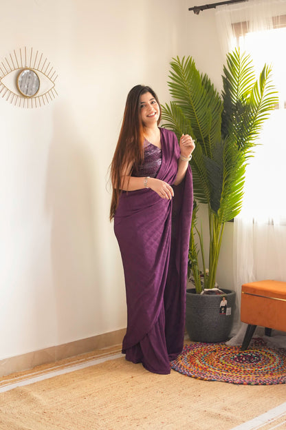 Meet Pleated Drape Saree