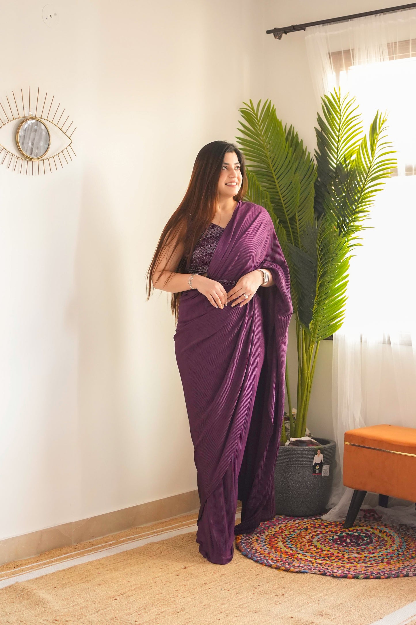 Meet Pleated Drape Saree