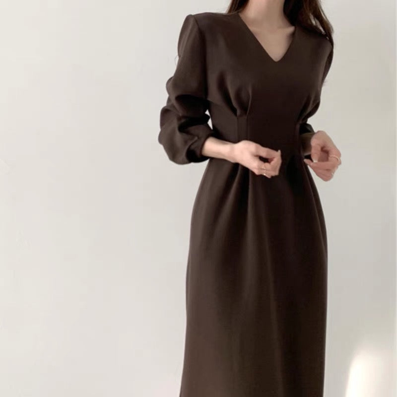 Kenn Brown Knee Length Dress