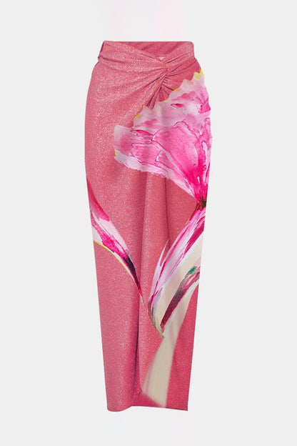 Wella Pink Bow Swimsuit With Sarong