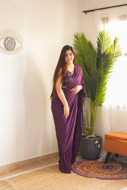 Meet Pleated Drape Saree