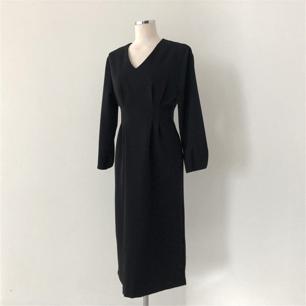 Kenn Black Knee Length Dress