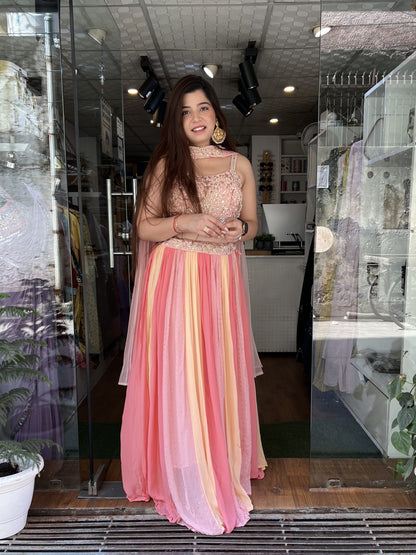 Shubha Shades Of Pink Lahenga