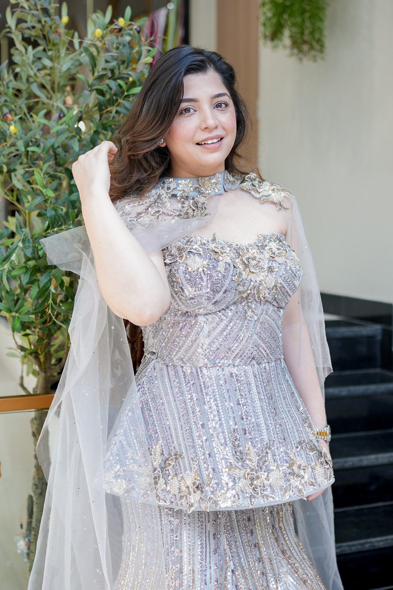 Terra Peplum Fish Cut Lehenga